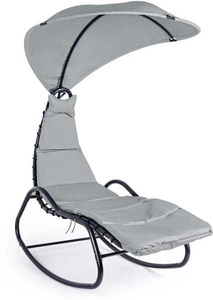 mutoni Garten Deluxe, Garten Schaukelstuhl Baffin anthrazit, Garten Schaukelstuhl Baffin anthrazit