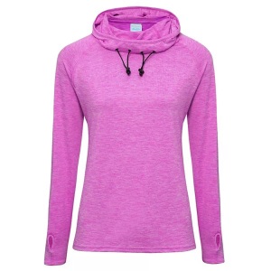 Awdis, AWDIS Funktionstop »Just Cool Damen Girlie Cowl Baselayer Top«, AWDis - Just Cool Girlie Cowl Baselayer Top, für Damen, Himbeere, Größe XL