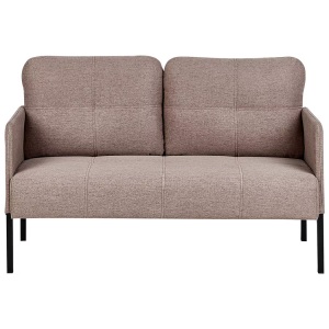 Beliani, Beliani - 2 Sitzer Sofa aus Stoff Retro LAHTI, One Size, Braun Medium