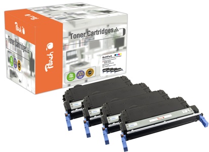 Peach, Peach Spar Pack Tonermodule kompatibel zu HP No. 643A, Q5950-3A, Peach Tonerset HP Nr. 643A (Q5950-3A) Black/Cyan/Magenta/Yellow
