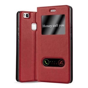 Cadorabo, Hülle für Huawei P9 LITE 2016 / G9 LITE Magnetverschluss, 2 Sichtfenstern