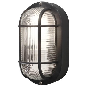 Konstmide, Außenwandlampe Elmas oval, schwarz, Außenwandlampe Elmas oval, schwarz