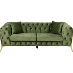 Kare Design, Sofa Bellissima 2-Sitzer Velvet grün 200, KARE Design - Sofa Bellissima 2-Sitzer Velvet 200, One Size, Grün