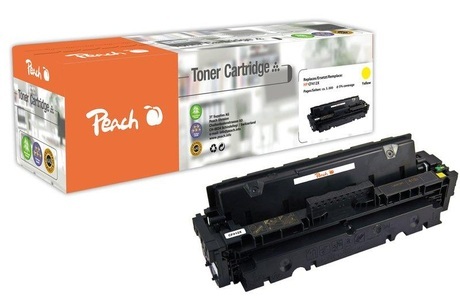 Peach, Peach Tonermodul gelb kompatibel zu HP 410X, CF412X, Peach HP 410 XY Toner XL ye ersetzt HP No. 410X Y, CF412X für z.B. HP Color LaserJet Pro MFP M 477 fnw, HP Color LaserJet Pro MFP M 477 fdw