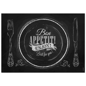 undefined, Papiertischset Bon Appetit, Trendform Tischset Enjoy 42 cm x 29.7 cm