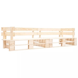 Diverse Hardware, Garten-Palettensofa 2-Sitzer Natur Holz, vidaXL Garten-Palettensofa 2-Sitzer Natur Holz