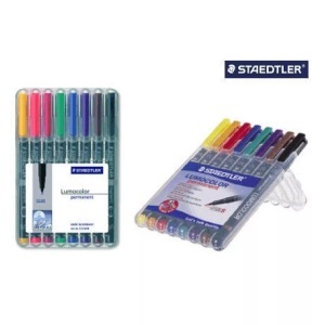 Staedtler, Staedtler Folienstift Lumocolor 317, Staedtler Lumocolor, permanent, Universalstift, 1mm, M, 317 WP8, (8-farbig assortiert)