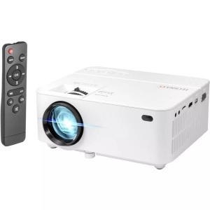 Technaxx, Technaxx Tx-113 Projektor, Technaxx Beamer TX-113 LED 1800 ANSI-Lumen 800 x 480 WXGA mit Fernbedienung, VGA Eingang, Integrierter Lautsprecher