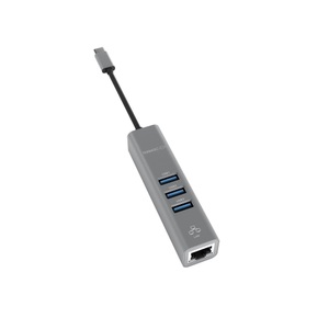 Terratec, TERRATEC Connect C2 Type-C zu USB3.0, Terratec CONNECT C2 USB-C® (USB 3.2 Gen 2) Multiport Hub Grau
