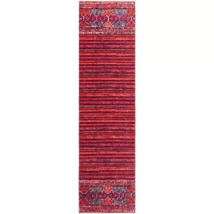 Hadorn, Kriens Attai Kriens Attai, Hadorn - Teppich Kriens Attai, 60 x 120 cm, Rot Bunt