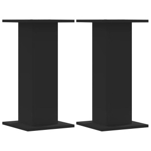 vidaXL, vidaXL Pflanzenständer 2 Stk. Schwarz 30x30x60 cm Holzwerkstoff