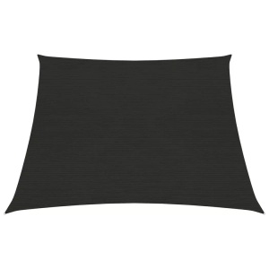 vidaXL, vidaXL Sonnensegel 160 g/m² Schwarz 3/4x2 m HDPE, vidaXL Sonnensegel 160 g/m² Schwarz 3/4x2 m HDPE