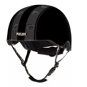 Melon, Melone urbano attivo Stripetease bici casco / / decente doppio nero, Melon Helm Urban Active Decent Double - schwarz (Grösse: XXS-S (46-52 cm))