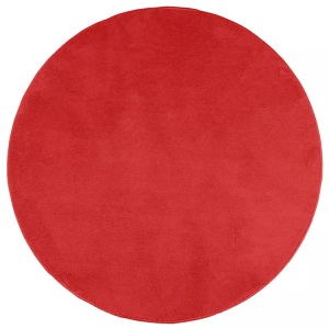 vidaXL, vidaXL Teppich OVIEDO Kurzflor Rot Ø 160 cm, vidaXL Teppich OVIEDO Kurzflor Rot Ø 160 cm