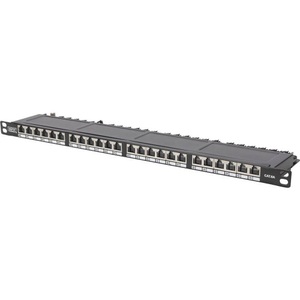 Digitus, Digitus DN-91624S-SL-SH 24 Port Netzwerk-Patchpanel CAT 6 0.5 HE, Digitus DN-91624S-SL-SH 24 Port Netzwerk-Patchpanel 483 mm (19) CAT 6 0.5 HE Bestückt