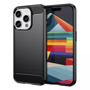 Cover-Discount, iPhone 15 Pro Max - Metall Carbon Look Hülle, Cover-Discount - iPhone 15 Pro Max Metall Carbon Look Hülle, Weiss Bunt
