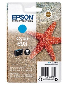 Epson, Epson T03U24 Tintenpatrone cyan, Epson Tintenpatrone, blau, T03U24010, (130 Seiten)