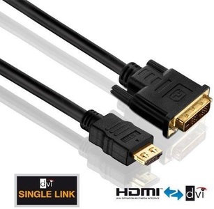 PureLink, PureLink Adapterkabel HDMI/DVI 5m, PureLink Kabel HDMI - DVI-D, 5 m