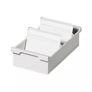 Biella, Biella Karteibox ECO A4 quer, Grau, Biella Karteitrog quer, A4, grau, 05250625BID