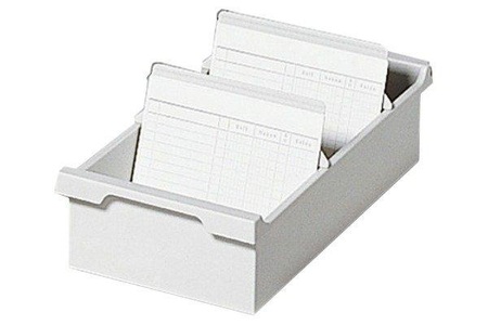 Biella, Biella Karteibox ECO A4 quer, Grau, Biella Karteitrog quer, A4, grau, 05250625BID