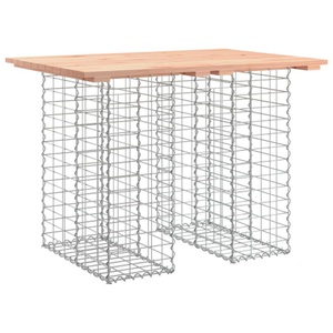 vidaXL, vidaXL Gartenbank aus Gabionen 100x70x72 cm Massivholz Douglasie