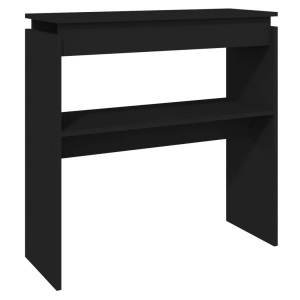 vidaXL, vidaXL Konsolentisch Schwarz 80x30x80 cm Spanplatte, vidaXL Konsolentisch Schwarz 80x30x80 cm Holzwerkstoff