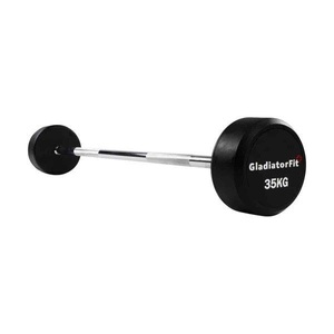Gladiatorfit, GladiatorFit Langhantel Gummi : 35 KG Langhantel, GladiatorFit - Langhantel Gummi, 35KG, Multicolor