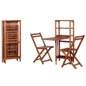 Diverse Hardware, 3-tlg. Bistro-Set Klappbar Massivholz Akazie, vidaXL 3-tlg. Bistro-Set Klappbar Massivholz Akazie