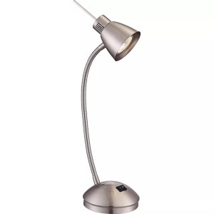 Globo, GLOBO NUOVA Tischleuchte nickel matt, inkl. 10706 LED LM, Schalter, LxH:250x440, inkl., Tischleuchte Nuova