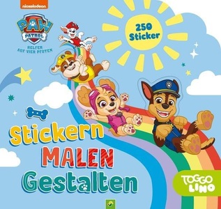 Schwager & Steinlein, PAW Patrol - Stickern, Malen, Gestalten, PAW Patrol Stickern Malen Gestalten. Mit 250 Stickern. Für Kinder ab 3 Jahren