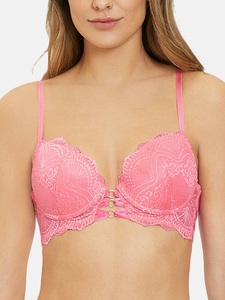 Lascana, Push-up-bh Eleonora Damen Altrosa D/80, LASCANA Push-up-BH »Eleonora«, mit dekorativer Schnürung vorn, sexy Dessous
