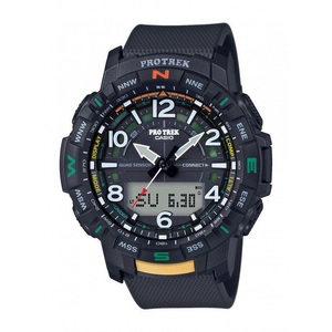 undefined, CASIO PRO TREK PRT-B50-1ER Watch Men anthracite/silver 2019 Triathlon Uhren, CASIO - Pro Trek PRT-B50-1ER, One Size, Schwarz