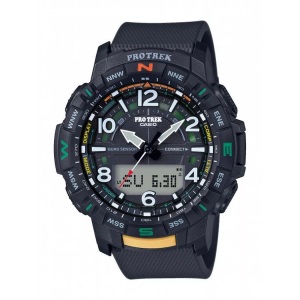 undefined, CASIO PRO TREK PRT-B50-1ER Watch Men anthracite/silver 2019 Triathlon Uhren, CASIO - Pro Trek PRT-B50-1ER, One Size, Schwarz