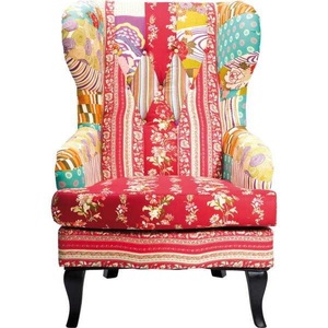 Kare Design, Ohrensessel Patchwork Red, Ohrensessel Patchwork Red