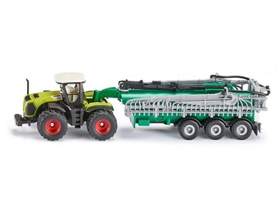 Siku, Claas Xerion mit Fasswagen, SIKU Farmer - Claas Xerion mit Fasswagen