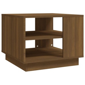 vidaXL, vidaXL Couchtisch Braun Eichen-Optik 55x55x43 cm Holzwerkstoff