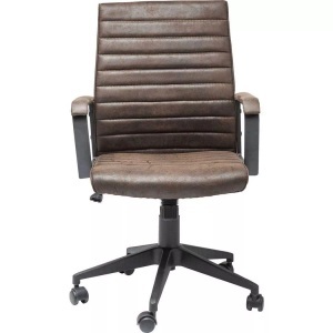 Kare Design, Bürodrehstuhl Labora Braun, mutoni - Bürodrehstuhl Labora Braun, One Size