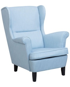 Beliani, Beliani Sessel Polsterbezug hellblau ABSON, 