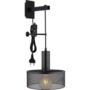 mutoni light, Wandleuchte Jedd Metall schwarz matt 25 1xE27, Wandleuchte Jedd Metall schwarz matt 25 1xE27