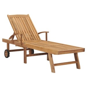 vidaXL, vidaXL Sonnenliege Massivholz Teak, 