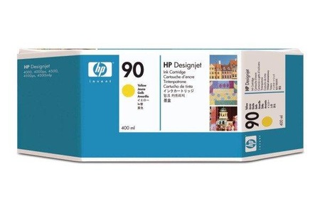 Hp, Original Tintenpatrone gelb HP No. 90, C5065A, Hewlett Packard Tintenpatrone, gelb, No.90, C5065A, (400 ml)