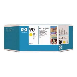 Hp, Original Tintenpatrone gelb HP No. 90, C5065A, Hewlett Packard Tintenpatrone, gelb, No.90, C5065A, (400 ml)