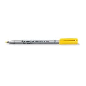 Staedtler, Staedtler Folienstift Lumocolor 316 F, Staedtler Lumocolor, non-permanent, Universalstift, 0,6mm, F, gelb, 316-1