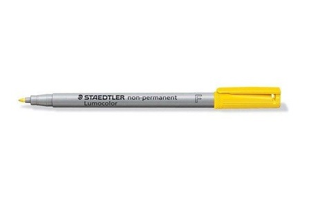 Staedtler, Staedtler Folienstift Lumocolor 316 F, Staedtler Lumocolor, non-permanent, Universalstift, 0,6mm, F, gelb, 316-1