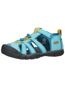 Keen, Keen Seacamp II CNX Outdoorsandalen Kinder, KEEN Unisex Trekkingsandalen Y Seacamp II CNX, Blau, aus Polyester