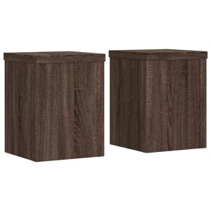 vidaXL, vidaXL Pflanzenständer 2 Stk. Braun Eiche 15x15x20 cm Holzwerkstoff