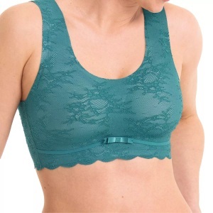 Anita - Essential Lace Bralette, für Damen, Türkisblau, Größe L
