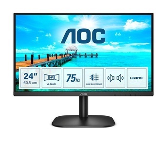 undefined, AOC B2 24B2XDAM LED display 60,5 cm (23.8 Zoll) 1920 x 1080 Pixel Full HD Schwarz, AOC Monitor 24B2XDAM Schwarz