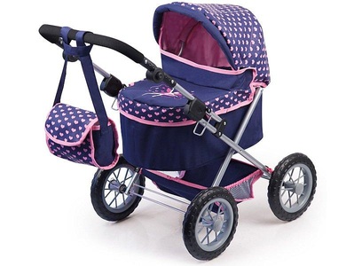 Bayer Design, Bayer Design Bayer Design Puppenwagen Trendy, Bayer Puppenwagen »Trendy, dunkelblau«, mit Wickeltasche