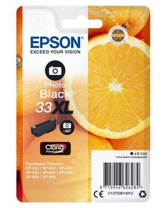 Canon, Canon 33Xl Claria Premium fotoschwarz Tintenpatrone, Epson Tintenpatrone, foto, schwarz, T336140, (400 Seiten)